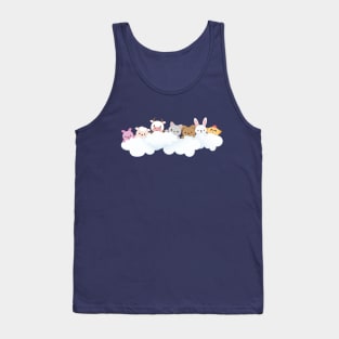 Baby Animals Chilling on a Cloud Tank Top